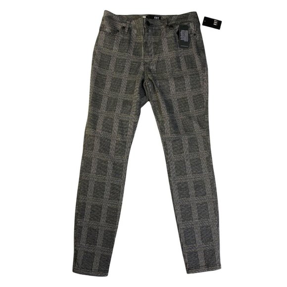 Kut from the Kloth Gray Plaid Ankle Pants - Picture 2 of 5